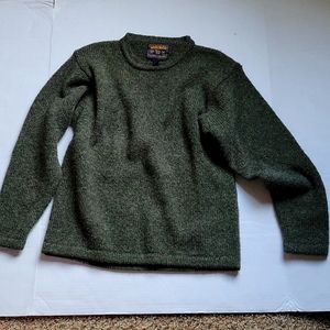 Vintage John Rich and Bros Woolrich Dark Olive Pullover Sweater Size Small